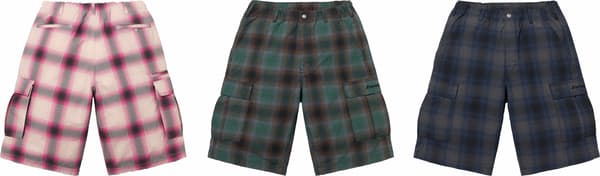 Supreme Shadow Plaid Cargo Short - Product Image