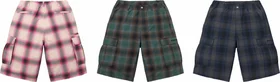 Supreme Shadow Plaid Cargo Short