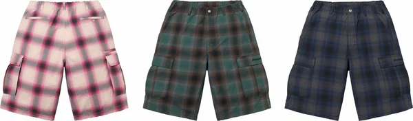 Supreme Shadow Plaid Cargo Short - Product Image