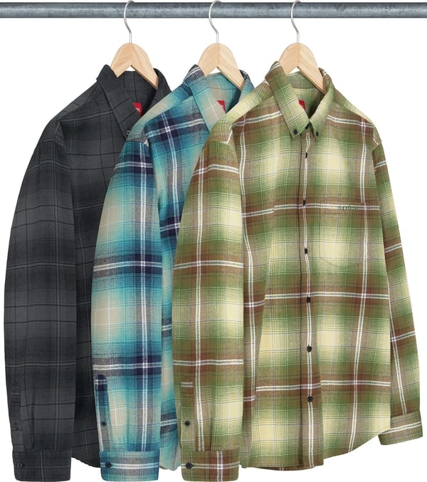 Supreme Shadow Plaid Flannel Shirt - Product Image
