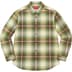 Supreme Shadow Plaid Flannel Shirt - Green (front)