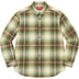 Supreme Shadow Plaid Flannel Shirt - Green (front)