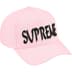 Supreme Sharp Spellout Adjustable New Era - Light Pink (front)