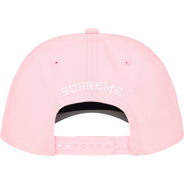 Supreme Sharp Spellout Adjustable New Era - Light Pink (front)