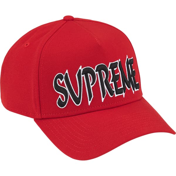 Supreme Sharp Spellout Adjustable New Era - Red (front)