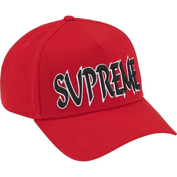 Supreme Sharp Spellout Adjustable New Era - Red (front)