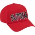 Supreme Sharp Spellout Adjustable New Era - Red (front)