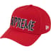 Supreme Sharp Spellout Adjustable New Era - Red (front)