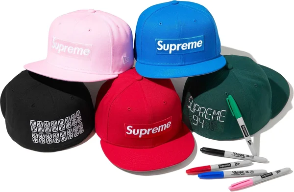 Supreme Sharpie Box Logo New Era - Product Image