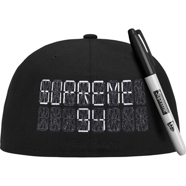 Supreme Sharpie Box Logo New Era - Black (front)