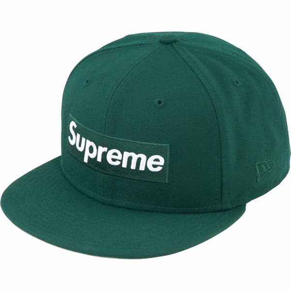 Supreme Sharpie Box Logo New Era - Dark Green (front)