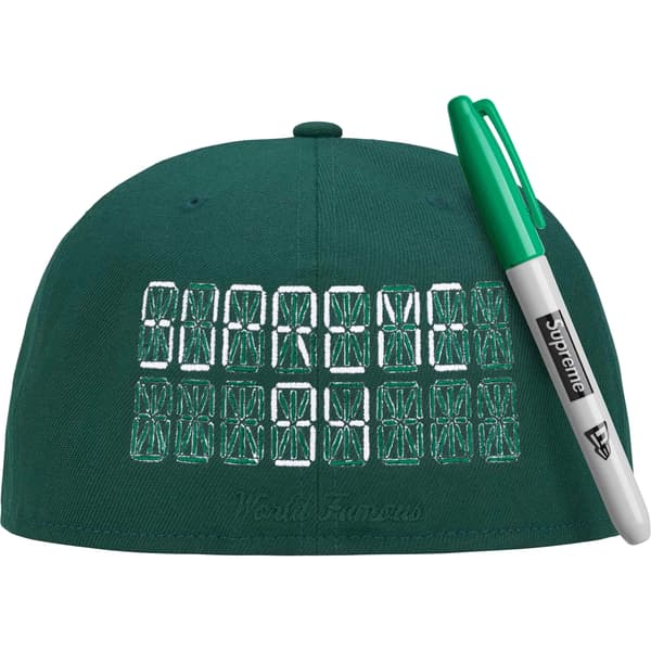 Supreme Sharpie Box Logo New Era - Dark Green (front)