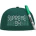 Supreme Sharpie Box Logo New Era - Dark Green (front)