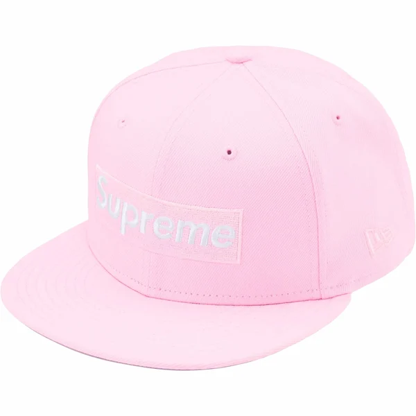 Supreme Sharpie Box Logo New Era - Pink (front)