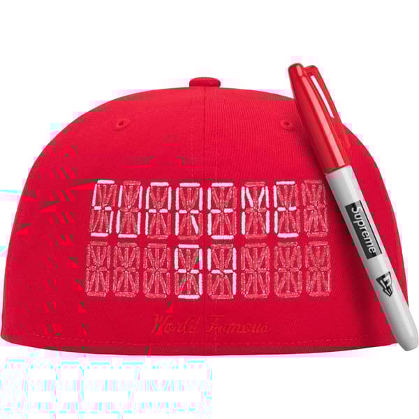 Supreme Sharpie Box Logo New Era - Red (front)