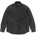 Supreme Shearling Lined Denim Work Shirt - Black (front)