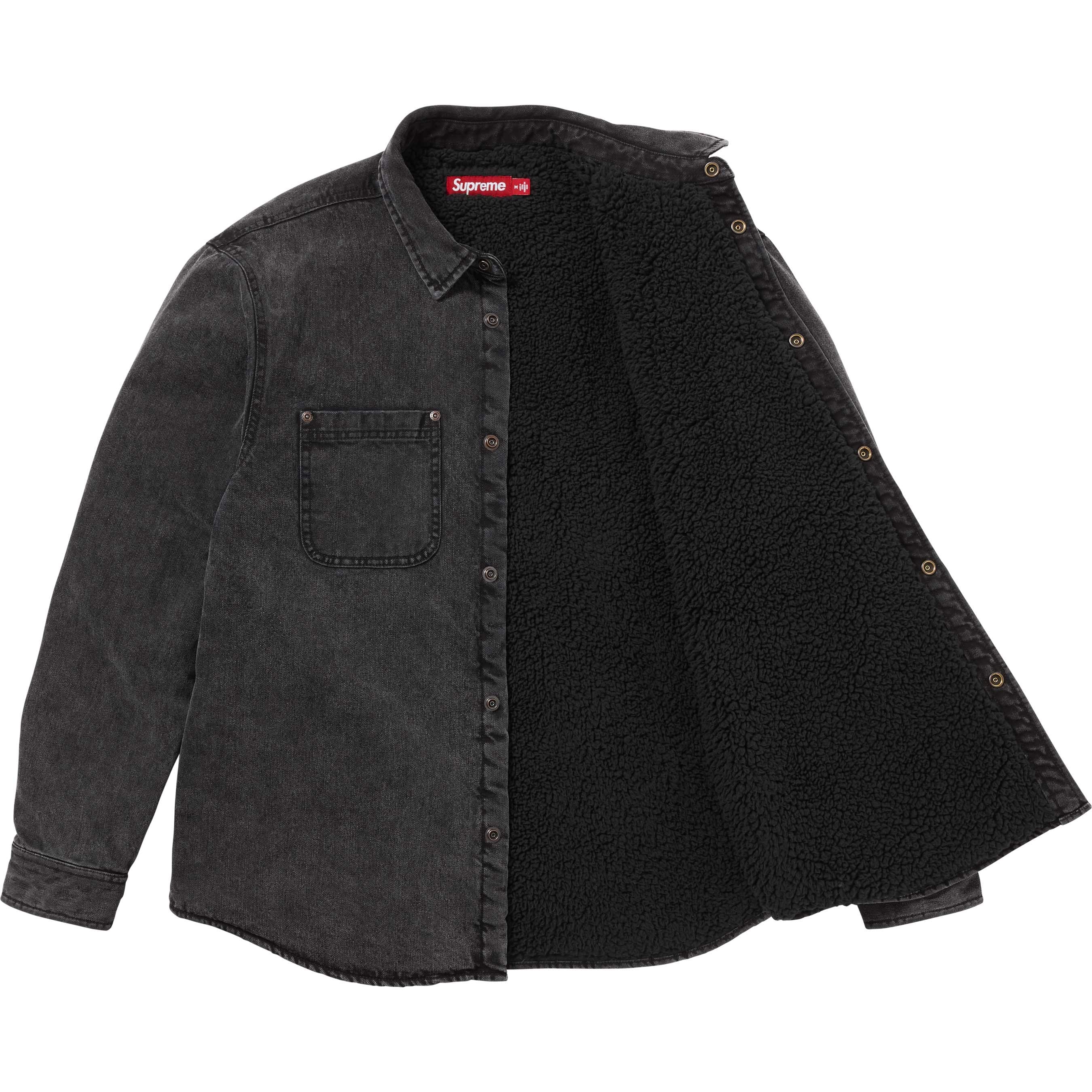 Supreme Shearling Lined Denim Work Shirt colorway 13
