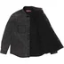 Supreme Shearling Lined Denim Work Shirt - Black (front)