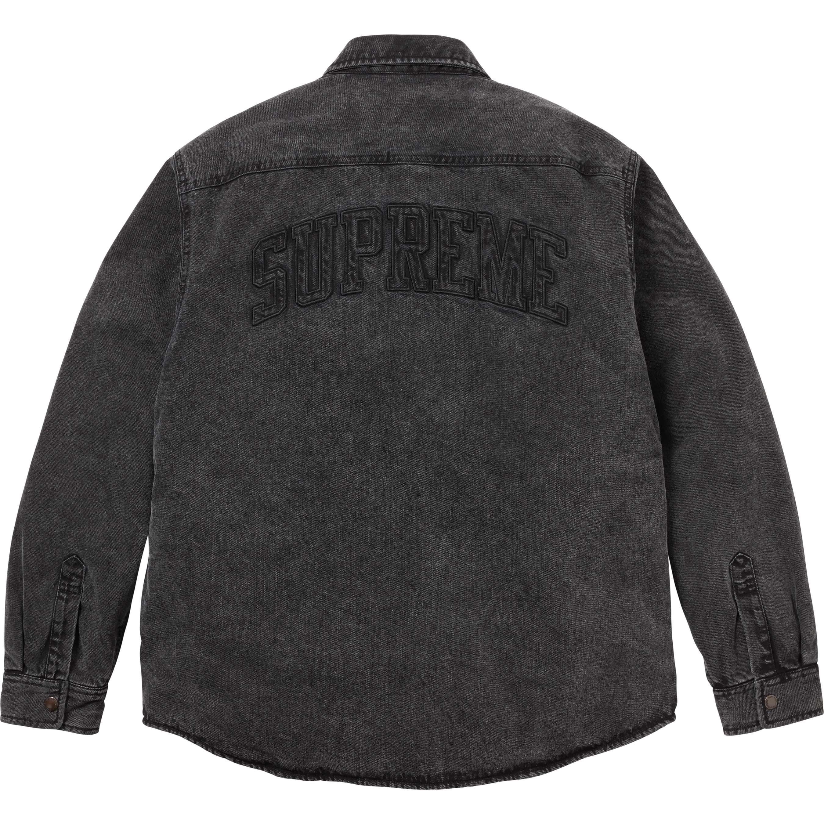 Supreme Shearling Lined Denim Work Shirt colorway 14