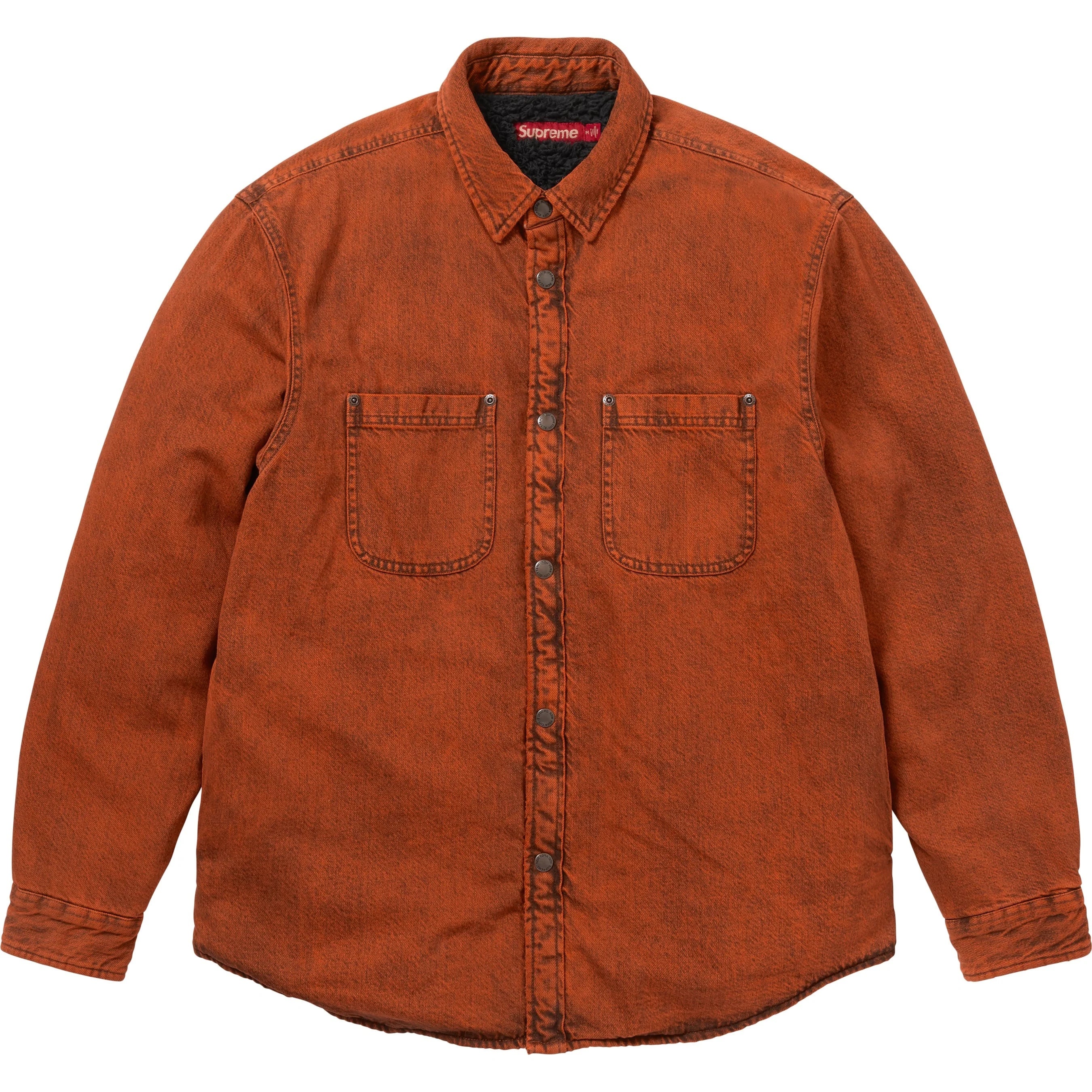 Supreme Shearling Lined Denim Work Shirt colorway 4