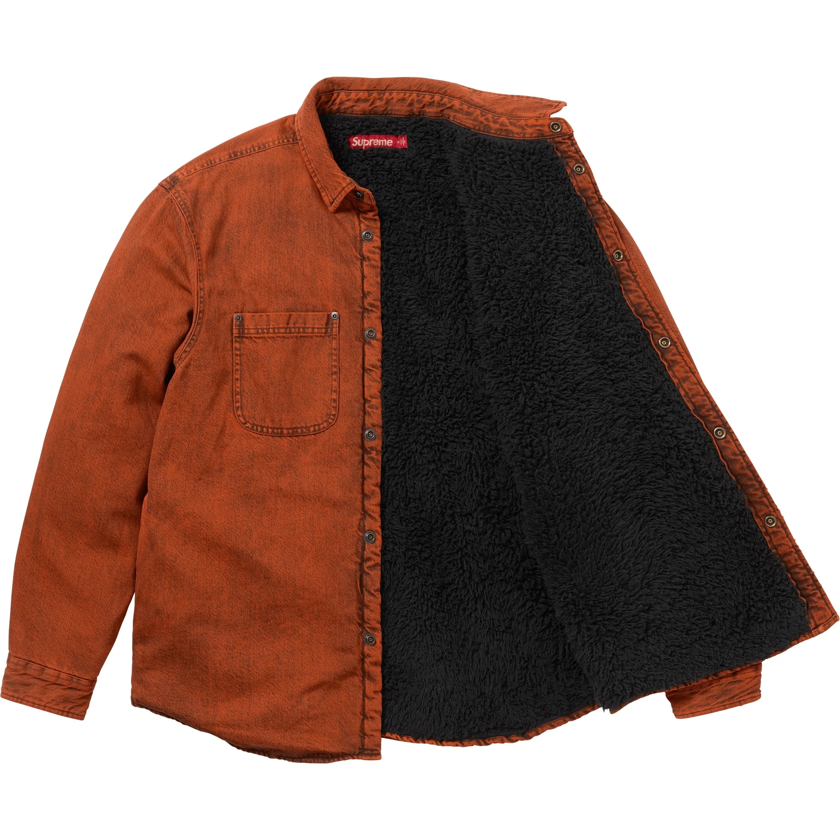 Supreme Shearling Lined Denim Work Shirt colorway 5
