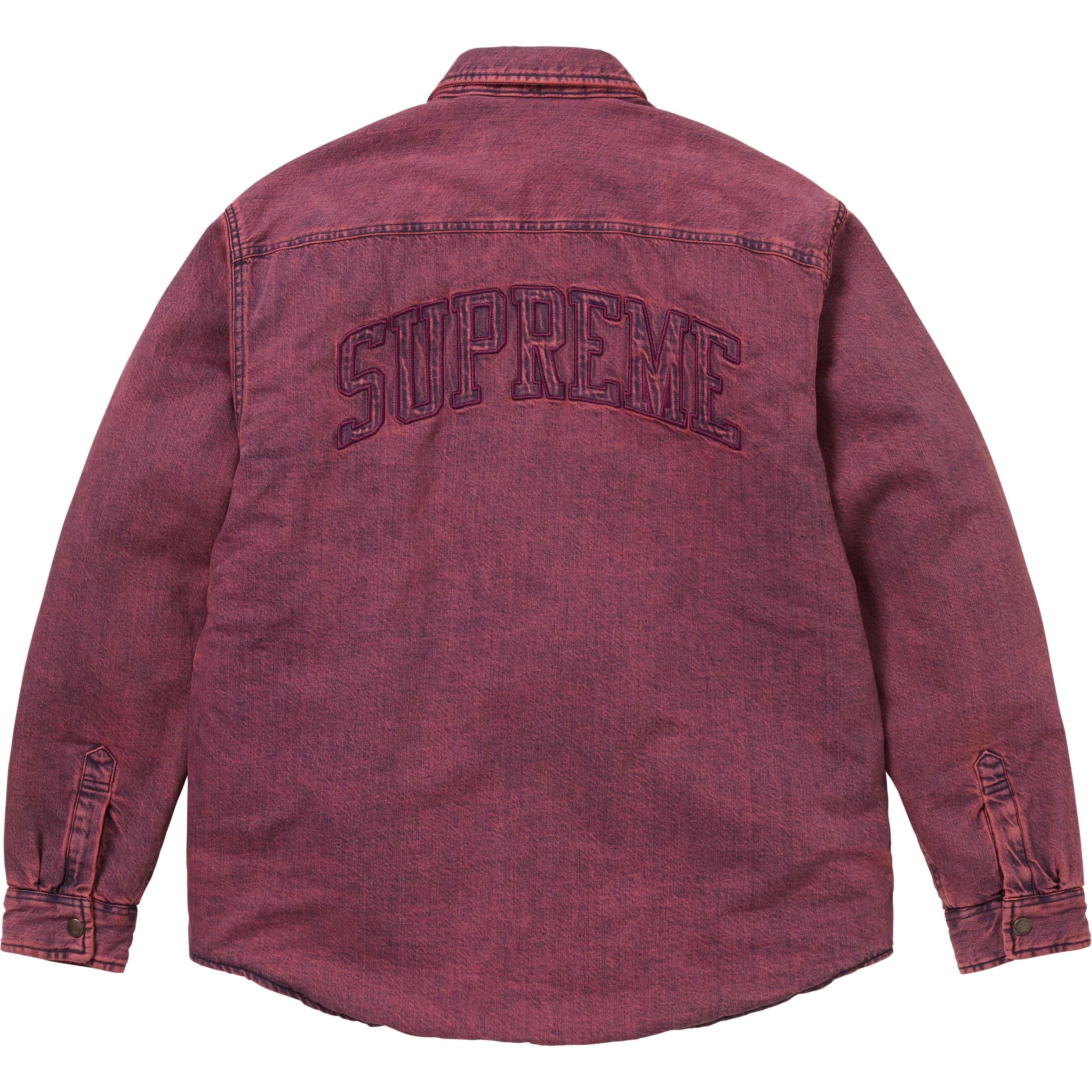 Supreme Shearling Lined Denim Work Shirt colorway 18