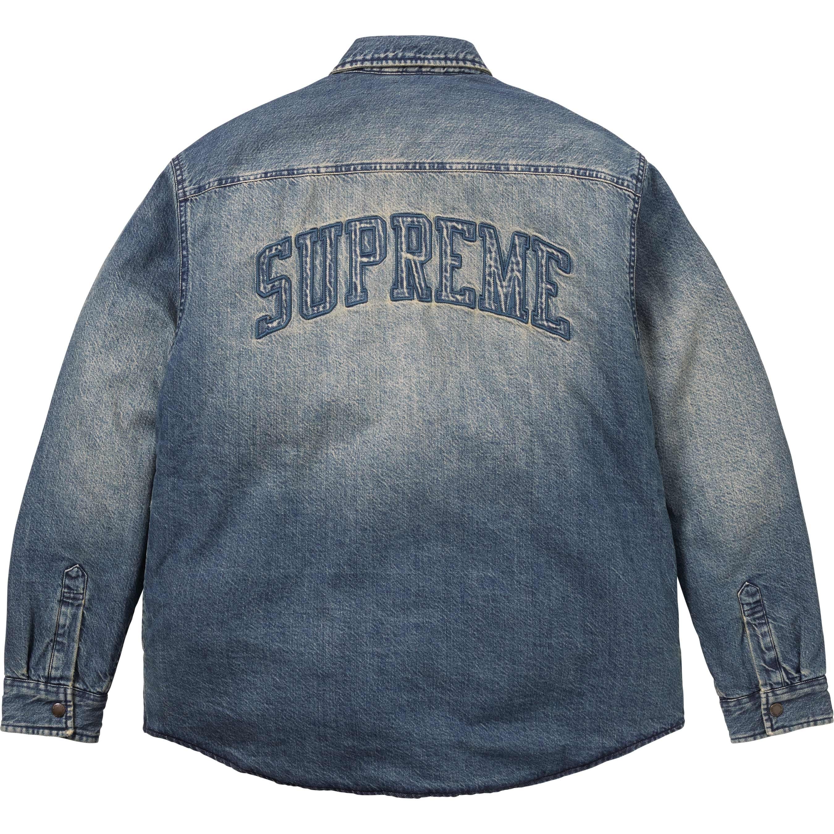 Supreme Shearling Lined Denim Work Shirt colorway 10