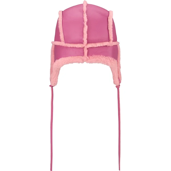 Supreme Shearling Lined Earflap Cap - Pink (front)