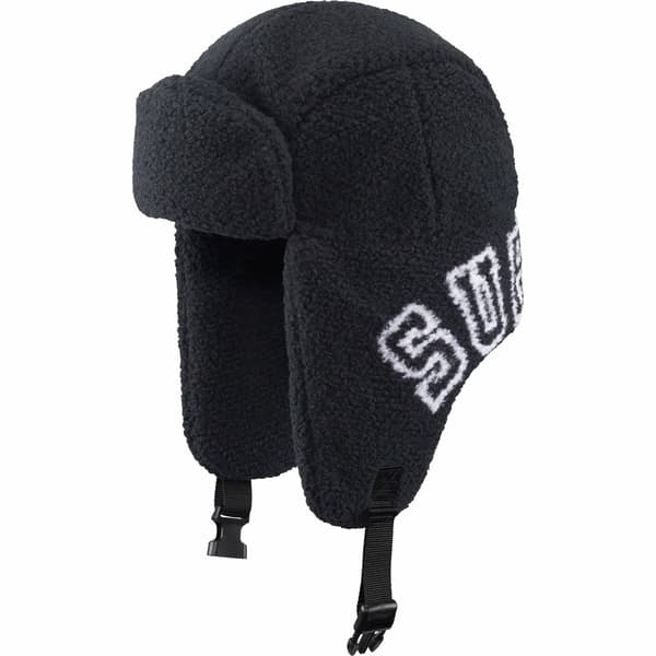 Supreme Shearling Trooper - Black (front)