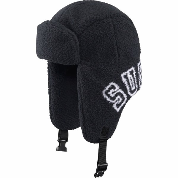 Supreme Shearling Trooper - Black (front)