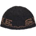 Supreme Sherpa Logo Beanie - Black (front)