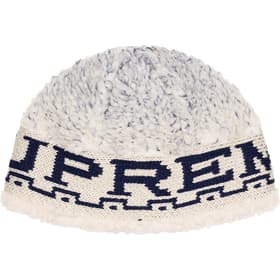 Supreme Sherpa Logo Beanie Natural