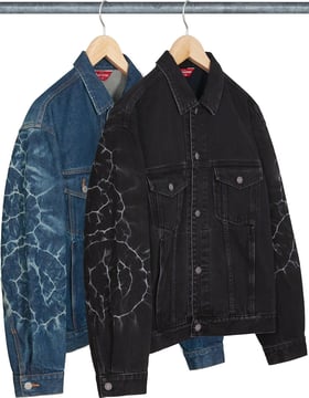 Supreme Shibori Denim Trucker Jacket