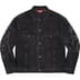 Supreme Shibori Denim Trucker Jacket - Black (front)