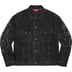 Supreme Shibori Denim Trucker Jacket - Black (front)
