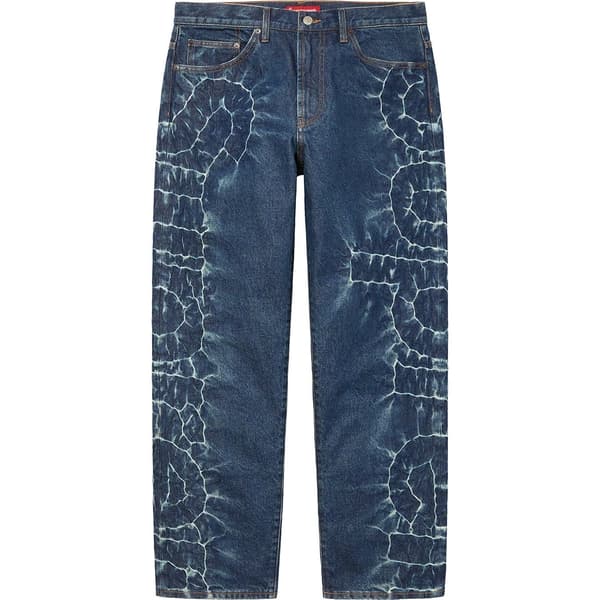 Supreme Shibori Loose Fit Jean - Rigid Indigo (front)
