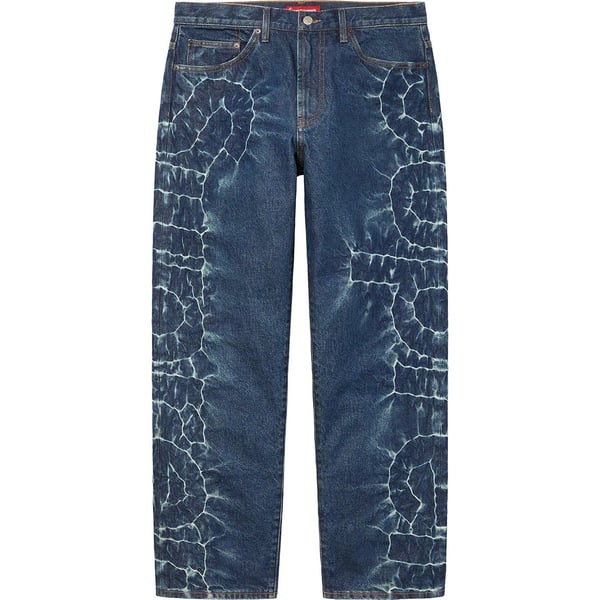 Supreme Shibori Loose Fit Jean - Rigid Indigo (front)