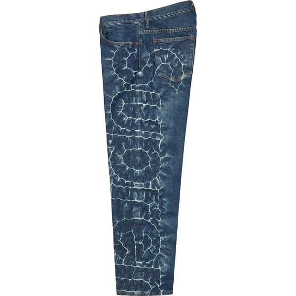 Supreme Shibori Loose Fit Jean - Rigid Indigo (front)
