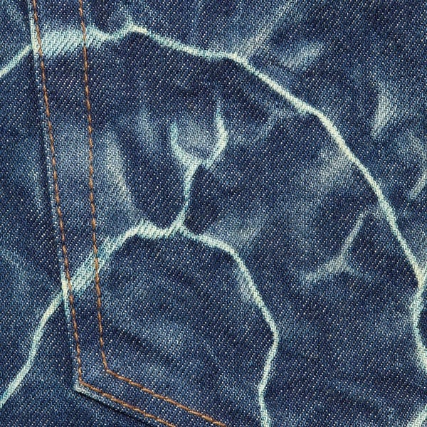 Supreme Shibori Loose Fit Jean - Rigid Indigo (front)