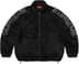 Supreme Shoulder Logo Fleece Jacket - Black (front)