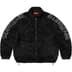 Supreme Shoulder Logo Fleece Jacket - Black (front)