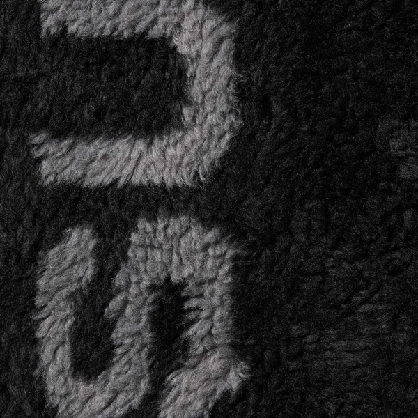 Supreme Shoulder Logo Fleece Jacket - Black (front)