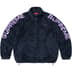 Supreme Shoulder Logo Fleece Jacket - Navy (front)