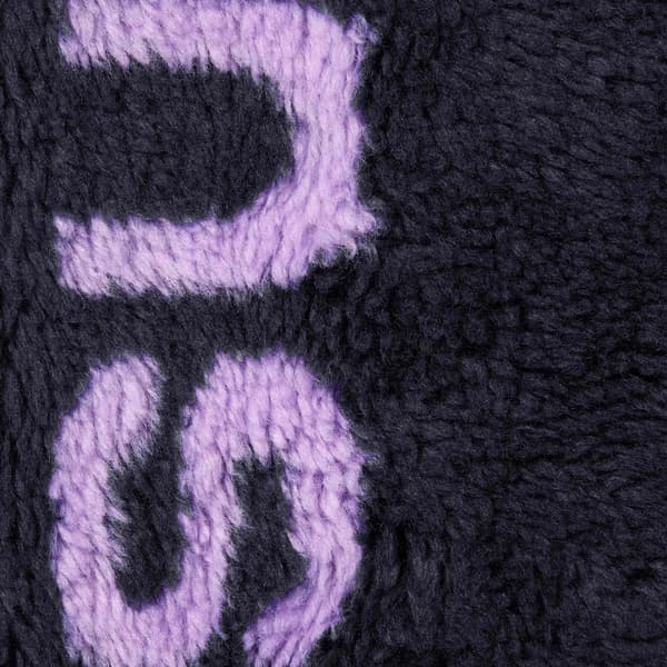 Supreme Shoulder Logo Fleece Jacket - Navy (front)