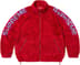 Supreme Shoulder Logo Fleece Jacket - Red (front)