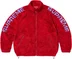 Supreme Shoulder Logo Fleece Jacket - Red (front)