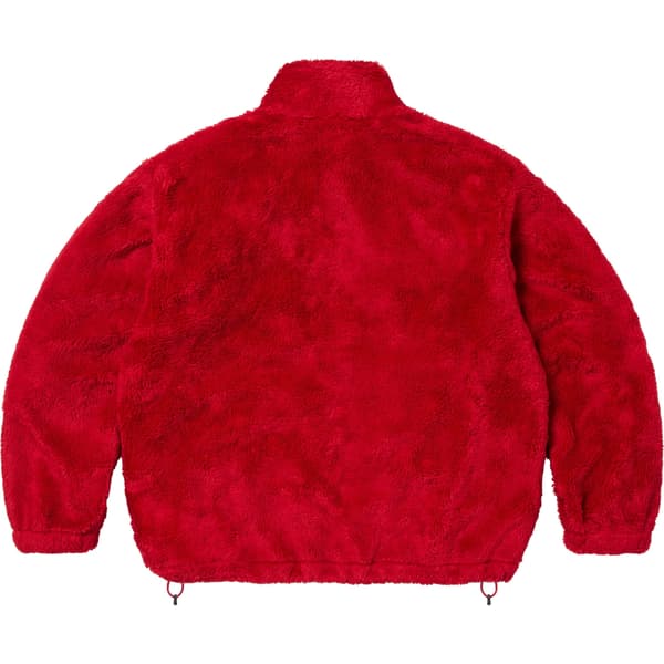 Supreme Shoulder Logo Fleece Jacket - Red (front)