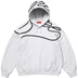 Supreme Shoulder Script Hooded Sweatshirt - Ash Grey (front)