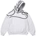 Supreme Shoulder Script Hooded Sweatshirt - Ash Grey (front)