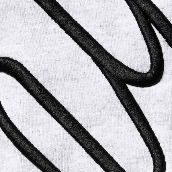 Supreme Shoulder Script Hooded Sweatshirt - Ash Grey (front)